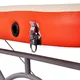 Masážní stůl inSPORTline Tamati 186x70x63-90 cm 2-dílný hliníkový - hnědá