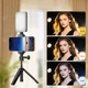 Mini výsuvný stativ Apexel s LED světlem a adaptérem pro akční kameru