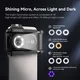Mikroskop objektiv pro smartphone 200x Apexel s LED a UV světlem