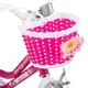 Dětské kolo Joystar Angel 14" s košíkem a kolečky • 91-119 cm - modrá