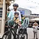 Zadní sedačka na kolo s adaptérem a nosičem na sedlovku Urban Iki - Icho zelená/Bincho černá