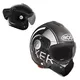 Překlopná moto přilba ROOF Boxer V8 Grafic P/J - černo-šedá