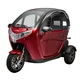 Elektrická tříkolka se střechou W-TEC Tukago • 25 km/h • až 50km dojezd • bez řidičáku - červená - červená