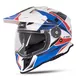 Moto přilba W-TEC Valso Graphic - černo-šedo-fluo - bílo-červeno-modrá