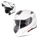 Výklopná přilba W-TEC Venero - Magic Matt Black - Glossy White