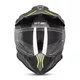 Moto přilba W-TEC Valso Graphic - černo-šedo-fluo