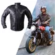 Kožená moto bunda W-TEC Valebravo - 2.jakost - černá - černá