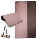 Podložka na cvičení inSPORTline Kikami 180x61x0,8 cm - bamboo beige-hnědá