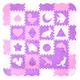Pěnové puzzle s ohrádkou inSPORTline Burgino 30,5x30,5x1 cm, 36ks