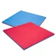 Puzzle tatami podložka inSPORTline Malmeida 100x100x4 cm - mocha mousse-černá, vzor 5 proužků
