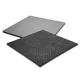 Puzzle tatami podložka inSPORTline Malmeida 100x100x4 cm - mocha mousse-černá, vzor 5 proužků