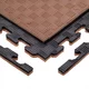 Puzzle tatami podložka inSPORTline Sazegul 100x100x2 cm - šedo-černá, vzor 5 proužků - mocha mousse-černá, vzor 5 proužků