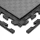 Puzzle tatami podložka inSPORTline Sazegul 100x100x2 cm - šedo-černá, vzor 5 proužků - šedo-černá, vzor 5 proužků