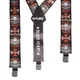Kšandy W-TEC Black Heart Suspenders - Warhawk - Cross Skull