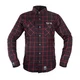 Košile W-TEC Black Heart Respector II - černá s modrým pruhem - černá s červeným pruhem