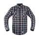 Košile W-TEC Black Heart Respector II - černá s modrým pruhem - černá s modrým pruhem