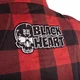 Moto košile W-TEC Black Heart Rattlesneak - zeleno-černá kostkovaná