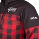 Softshellová moto bunda W-TEC Black Heart Rozzer - červeno-černá