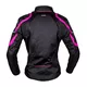 Dámská letní moto bunda W-TEC Martix Lady - černo-růžová