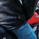 Kožená moto bunda W-TEC Valebravo - 2.jakost - černá