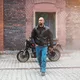 Kožená moto bunda W-TEC Valebravo - 2.jakost - černá
