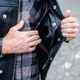 Kožená moto vesta W-TEC Delasola - černá