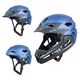 Junior downhill přilba W-TEC Estreito - Magic Matt Black - Matt Blue