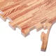 Puzzle tatami podložka inSPORTline Zemalpro 100x100x2 cm - motiv dřeva
