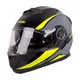 Výklopná přilba W-TEC Banelmeda - černá-fluo žlutá - šedo-černo-fluo žlutá
