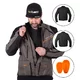 Touringová moto bunda W-TEC Smackton - černo-šedo-oranžová