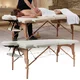 Masérské lehátko inSPORTline Orashi 186x60x62,5-85,5 cm 2-dílné dřevěné - 2.jakost - černá