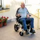 Elektrický invalidní vozík inSPORTline Hawkie Basic II • 500W • 27,75kg • do 130kg • až 24km dojezd - zelená
