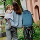 Zadní sedačka na kolo s adaptérem a nosičem na sedlovku Urban Iki - Icho zelená/Bincho černá