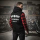Moto mikina W-TEC Black Heart Ramforge - červeno-černá
