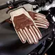 Kožené moto rukavice W-TEC Retro Gloves - hnědo-béžová