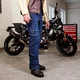 Pánské moto jeansy W-TEC Biterillo Evo - černá
