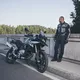 Moto jeansy W-TEC Pawted s nepromokavou membránou - tmavě modrá