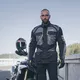 Pánská moto bunda W-TEC Burdys Evo - černo-šedo-zelená