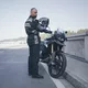 Pánská moto bunda W-TEC Burdys Evo - černo-šedo-zelená