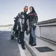 Dámské kožené moto boty W-TEC Beckie - černo-růžová