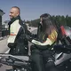 Dámské kožené moto rukavice W-TEC Perchta - černá