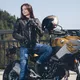 Dámské kožené moto rukavice W-TEC Perchta - černá