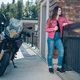Dámské moto jeansy W-TEC Panimali - modrá