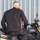 Pánská textilní bunda W-TEC Jawo - černá s červeným a bílým pruhem