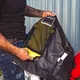 Pánská textilní bunda W-TEC 91 Cordura - bílá s červeným a modrým pruhem