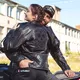 Dámská kožená bunda W-TEC Strass - 2.jakost