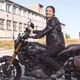 Dámská kožená bunda W-TEC Strass - 2.jakost