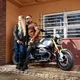 Dámské moto džíny W-TEC Rafael - modrá