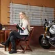Dámské moto džíny W-TEC Leonarda - černá