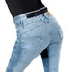 Dámské moto jeansy W-TEC Grandea EVO - 2.jakost - modrá